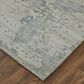Feizy Zarah 9" x 12" Beige and Blue Area Rug, , large