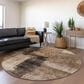 Dalyn Rug Company Nouveau NV10 8" Round Brown Indoor/Outdoor Area Rug, , large