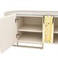 Vista Haus Lisbon 95.5" Media Cabinet in Silken Matte Cream and Gold, , large
