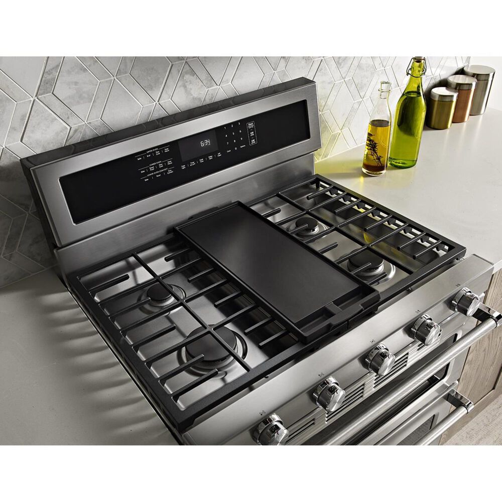 KitchenAid 6.0 Cu. Ft. Freestanding Gas Double Oven Range, , large