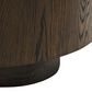 Classic Home Runa Round Coffee Table in Coffee Brown, , large