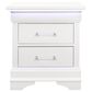 Global Furniture USA Charlie 2-Drawer Nightstand in White, , large