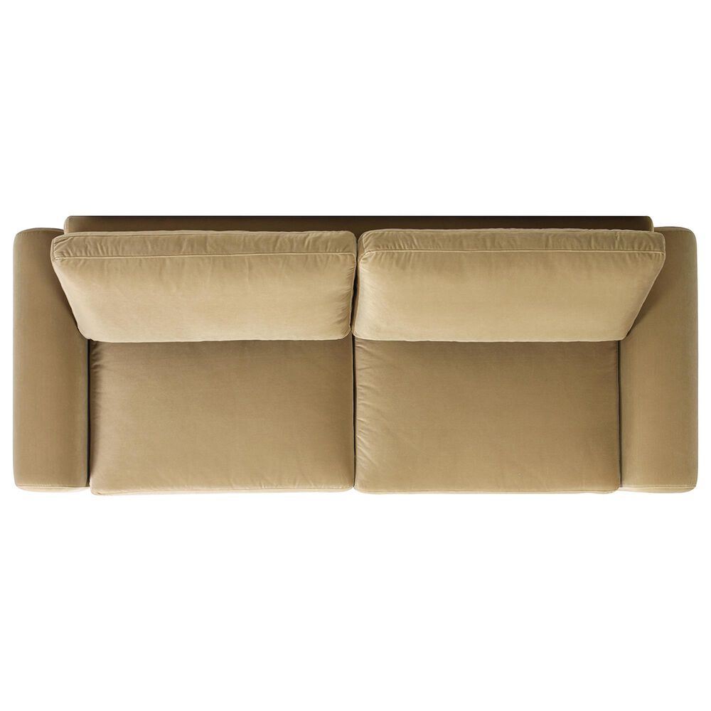Jennifer Taylor Home Mason Stationary Sofa in Camel Brown Beige Velvet, , large