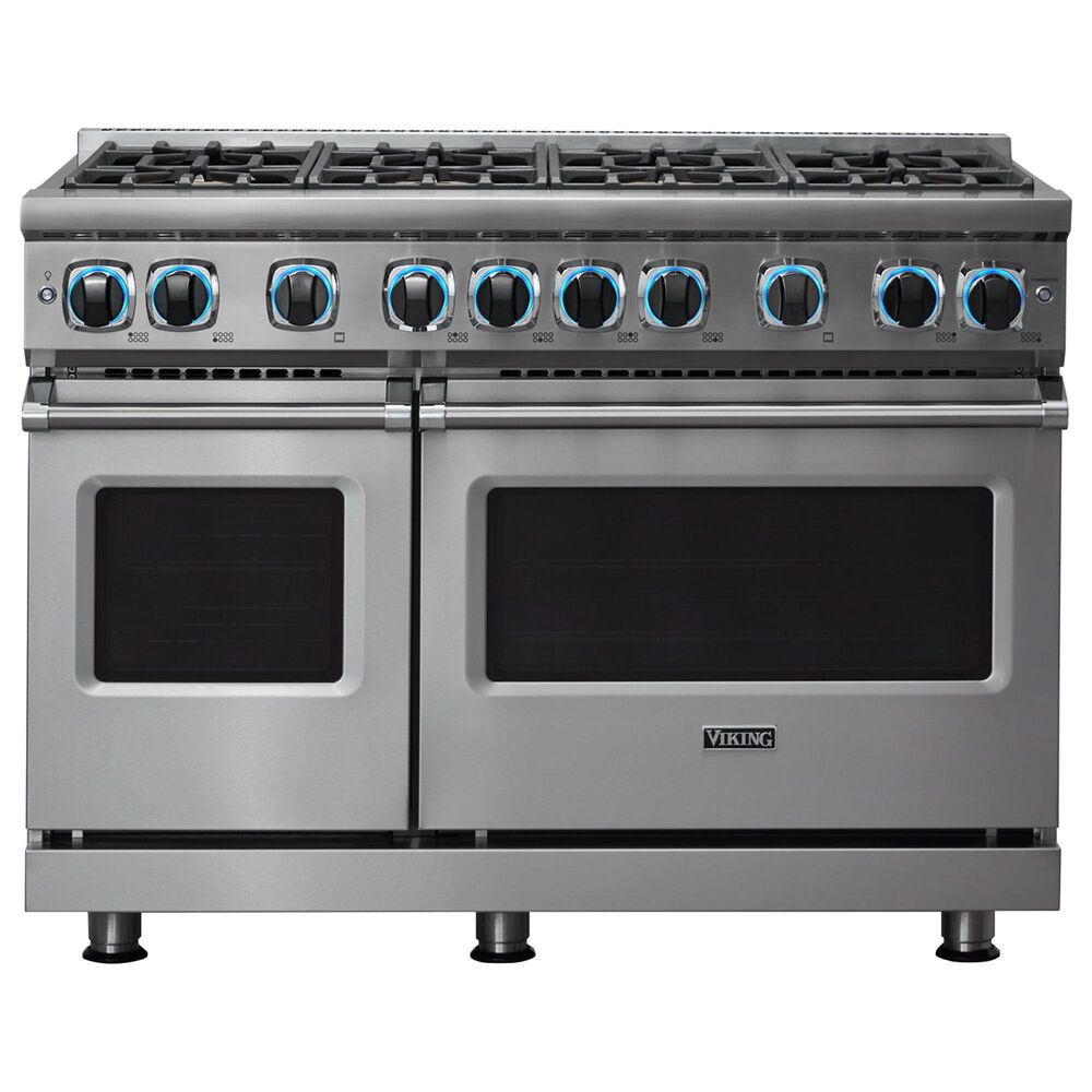Viking Range 48" Liquid Propane Gas Range with 8-Burner in Stainless Steel, , large