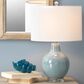 Splendor Living Farmington Table Lamp in Blue and Clear, , large