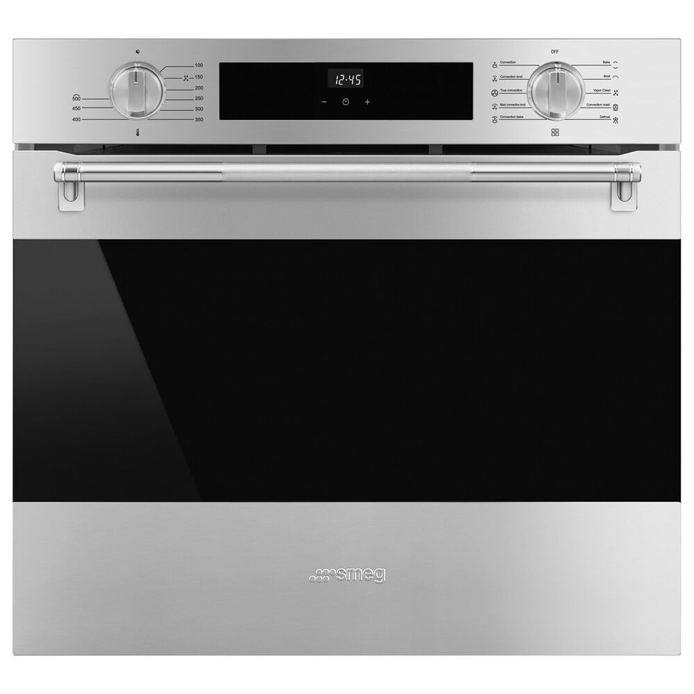 SMEG Classic 30" Single Electric Wall Oven with DigiScreen in Stainless Steel, , large