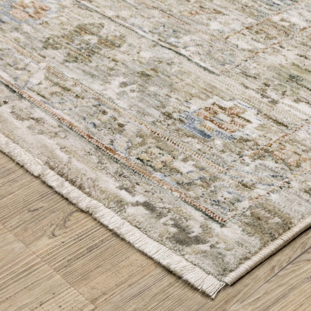 Oriental Weavers Avalon Southwestern Beige and Blue 9&#39;10&quot; x 12&#39;10&quot; Area Rug, , large