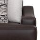 Moore Furniture Prescott Stationary Sofa in Duvall Coffee, , large
