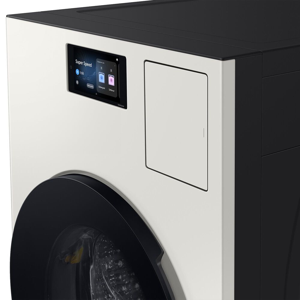 Samsung Bespoke Bespoke 5.3 Cu. Ft. Front Load AI All-in-One Vented Washer and Electric Dryer Combo in Ivory, , large