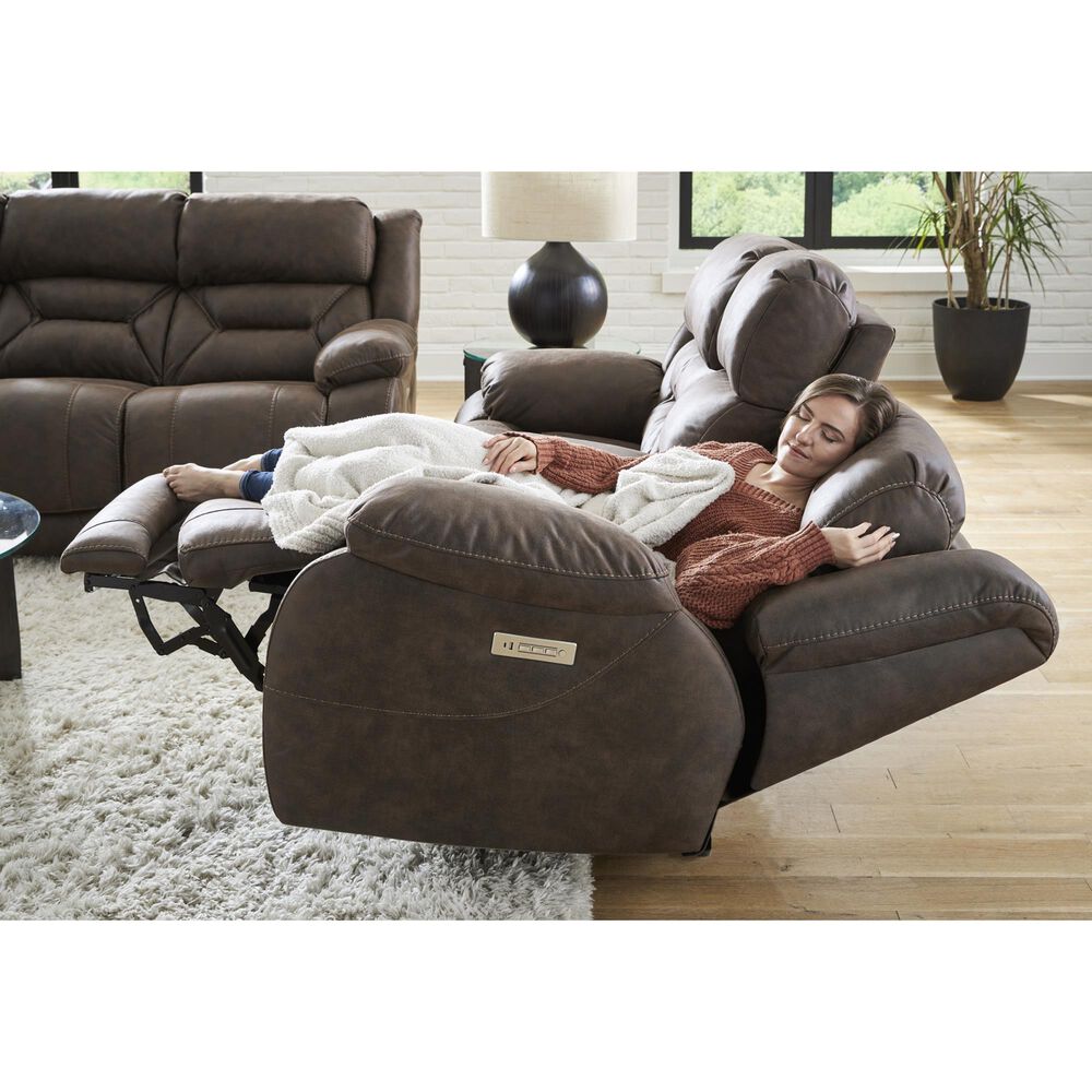 HomeStretch Skywalker Power Wall-Saver Recliner in Walnut, , large