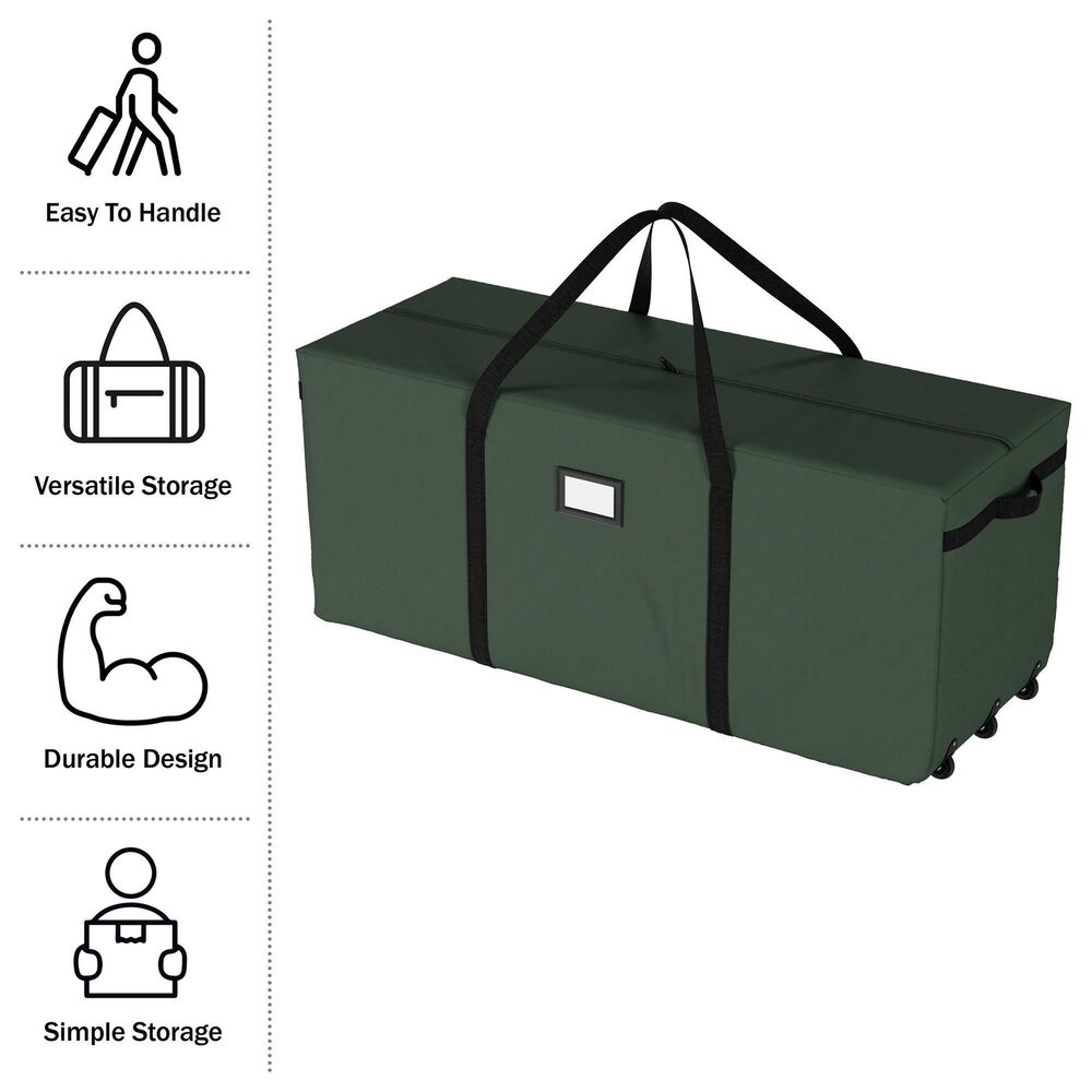 Timberlake Rolling Christmas Tree Storage Bag in Green &#40;Set of 2&#41;, , large