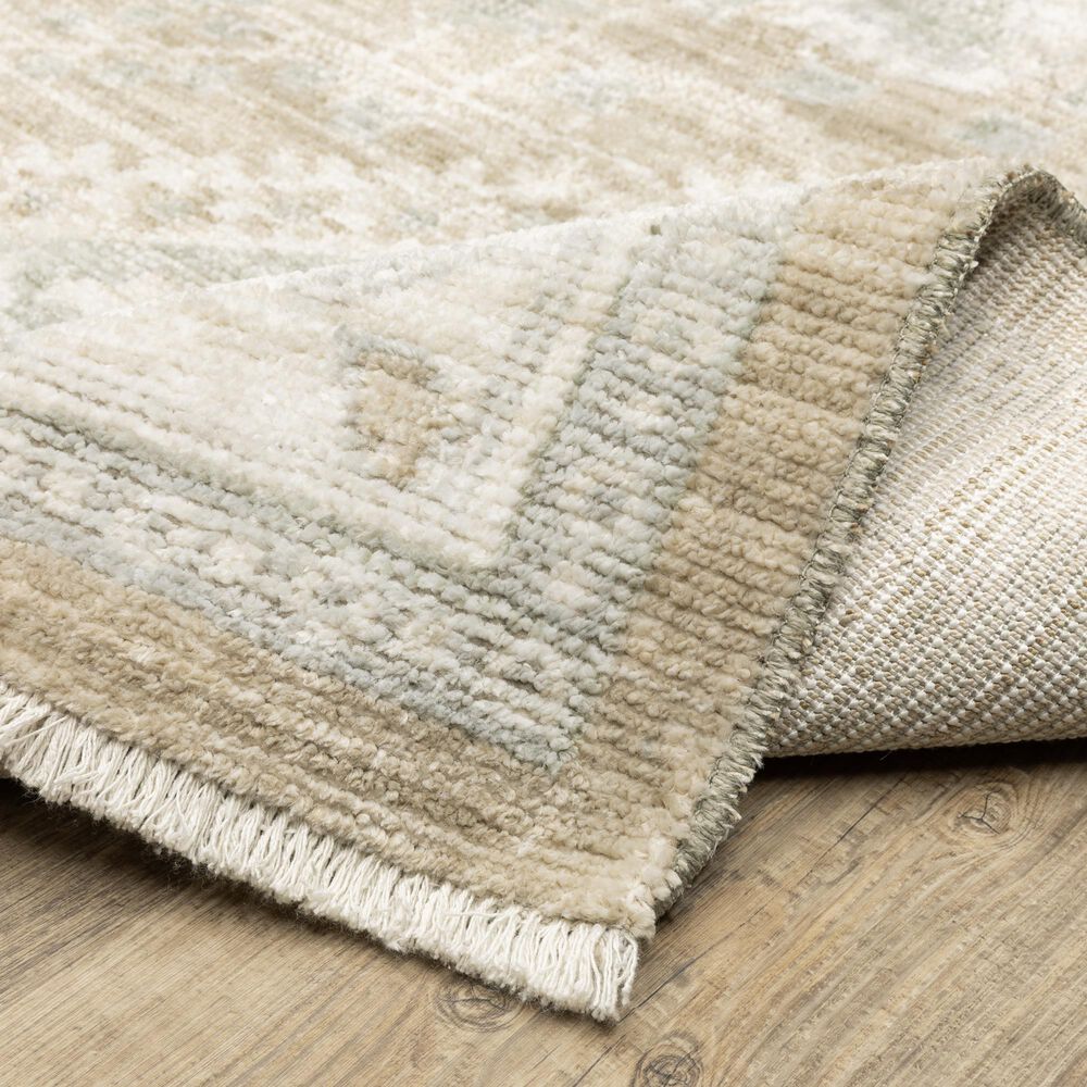 Oriental Weavers Lola LLA06 Blue and Beige 5'3" x 7'6" Area Rug, , large