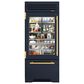 True Residential 22.6 Cu. Ft. Bottom Freezer Refrigerator with Brass Handle in Juniper, , large