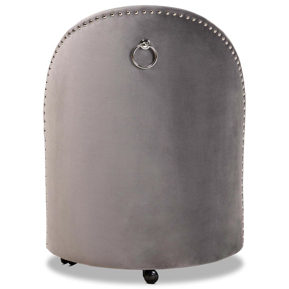 Baxton Studio Bethel Accent Chair in Grey, , large