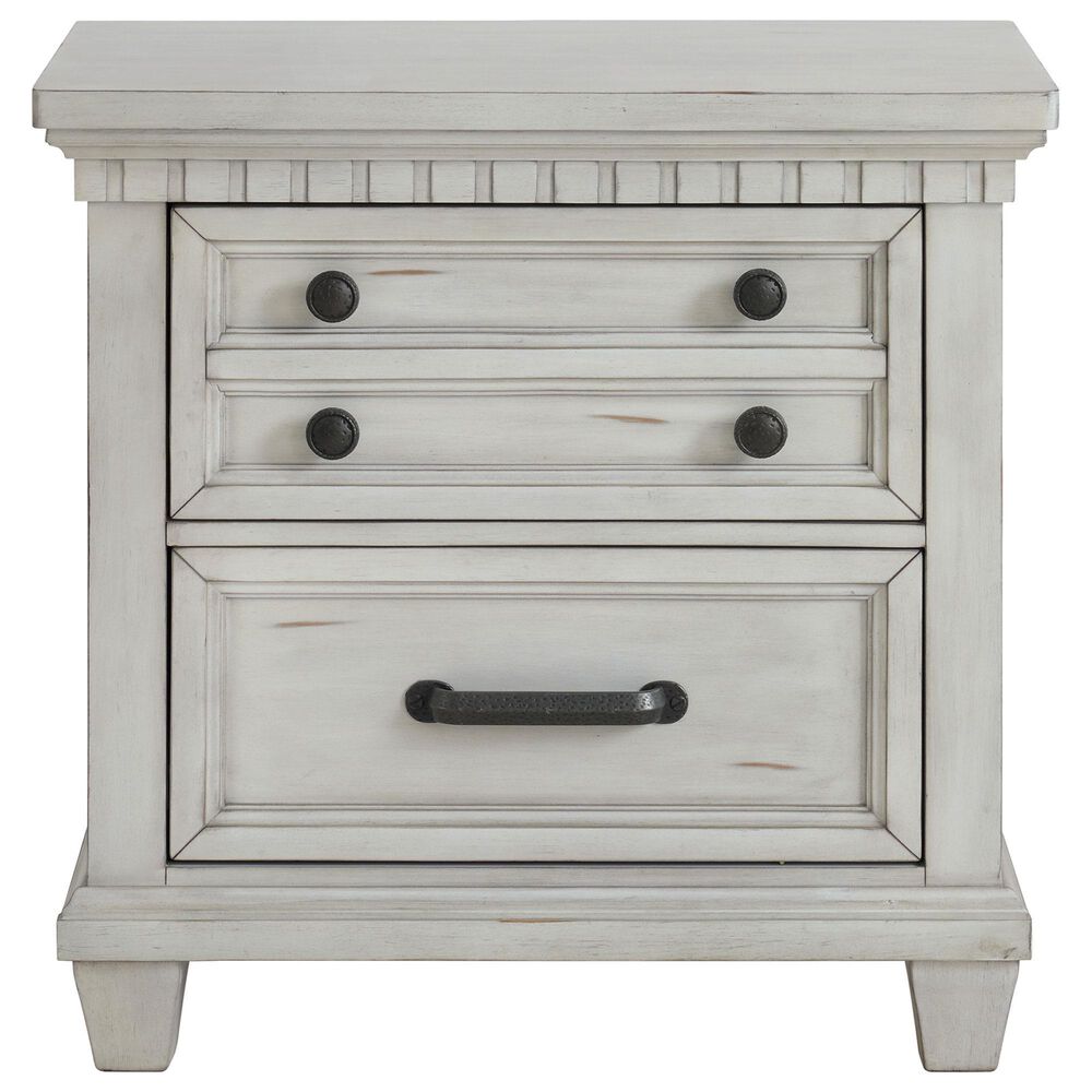 Mayberry Hill McCoy 2-Drawer Nightstand in Antique White, , large