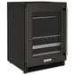 KitchenAid 24" Beverage Center with Left Hinge and Metal-Front Racks in Black Stainless Steel, , large