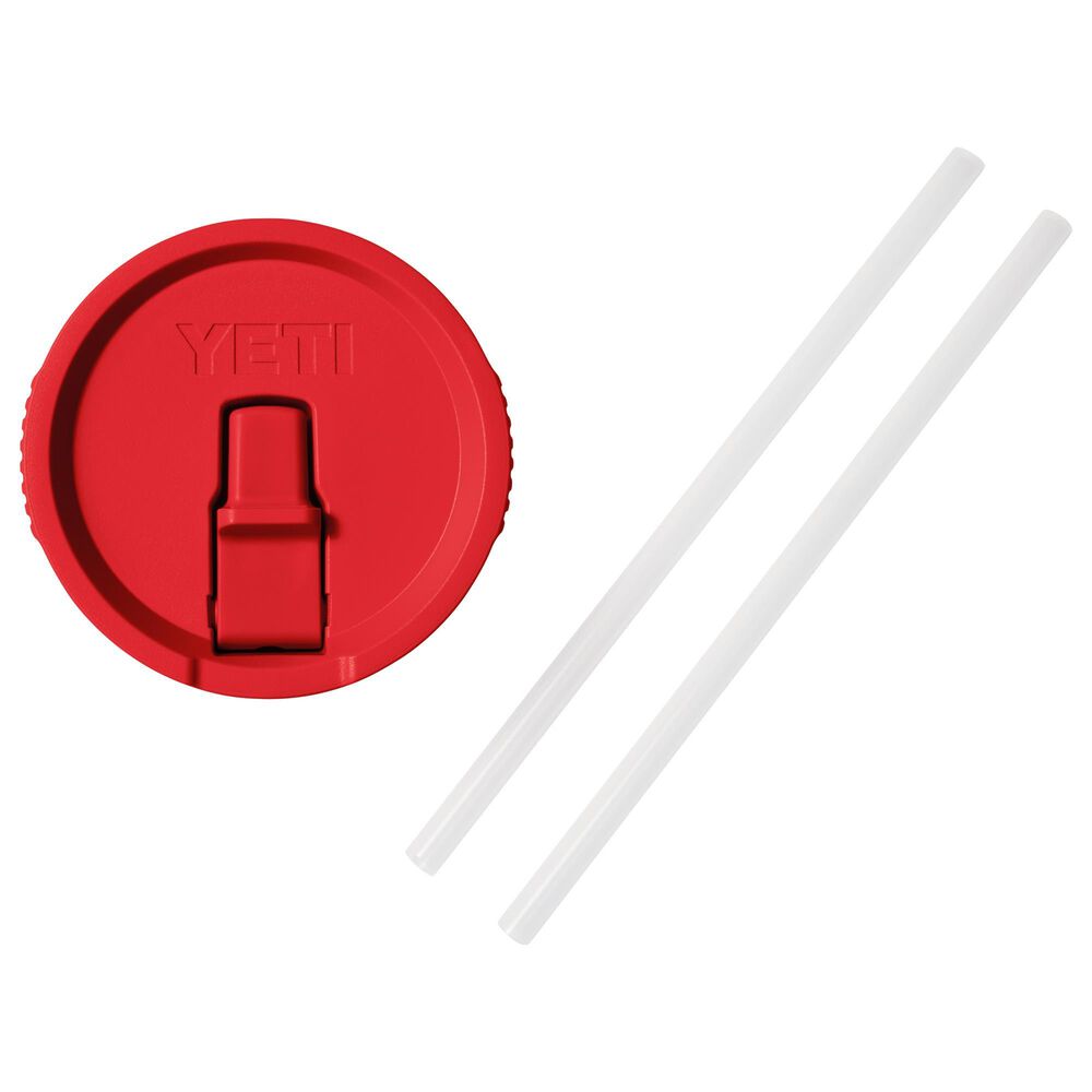 YETI Rambler Large Travel Straw Mug Lid in Rescue Red, , large