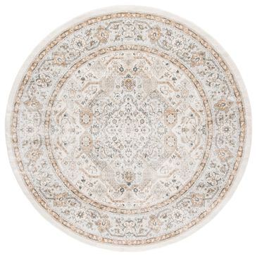 Safavieh Isabella ISA916B 6"7" Round Cream and Beige Area Rug, , large