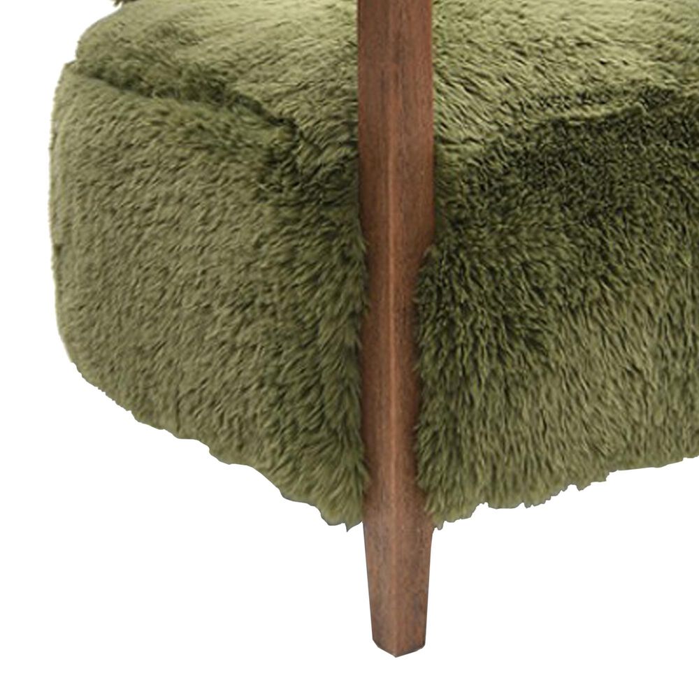 Furniture of America Lumir Long-Haired Accent Chair in Green, , large