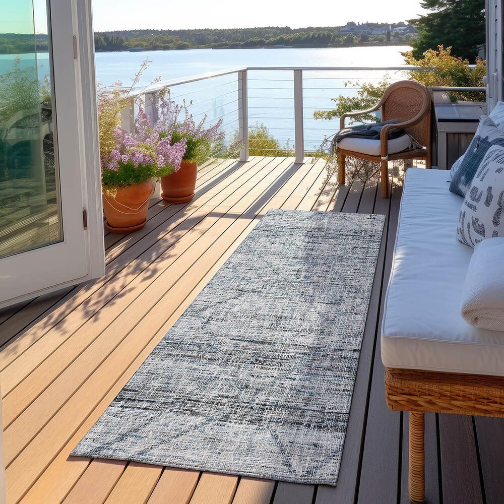 Dalyn Rug Company Portico PO1 Blue 2&#39;3&quot; x 7&#39;6&quot; Runner, , large