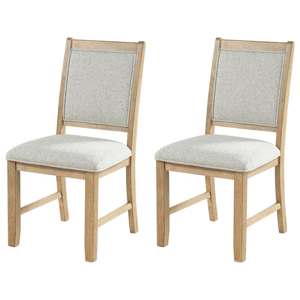 Furniture of America Virex Upholstered Side Chair in Natural (Set of 2), , large