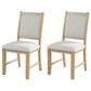 Furniture of America Virex Upholstered Side Chair in Natural (Set of 2), , large