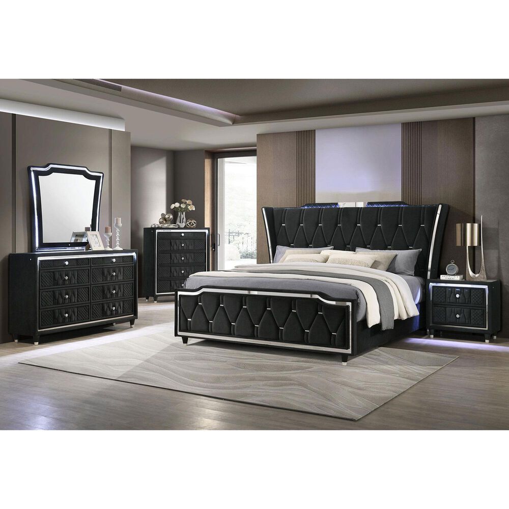 Pacific Landing Lorient Queen 5 Piece Set in Black, , large