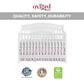 Oxford Baby Briella 4-In-1 Convertible Crib in White, , large