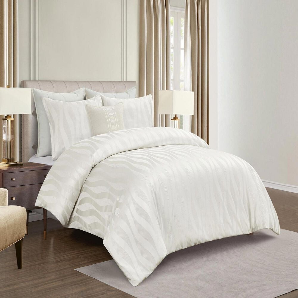BCP Home Balman 3-Piece King Comforter Set in Cream, , large