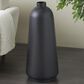 Maple and Jade 30" Decorative Vase with Narrow Opening in Matte Black, , large