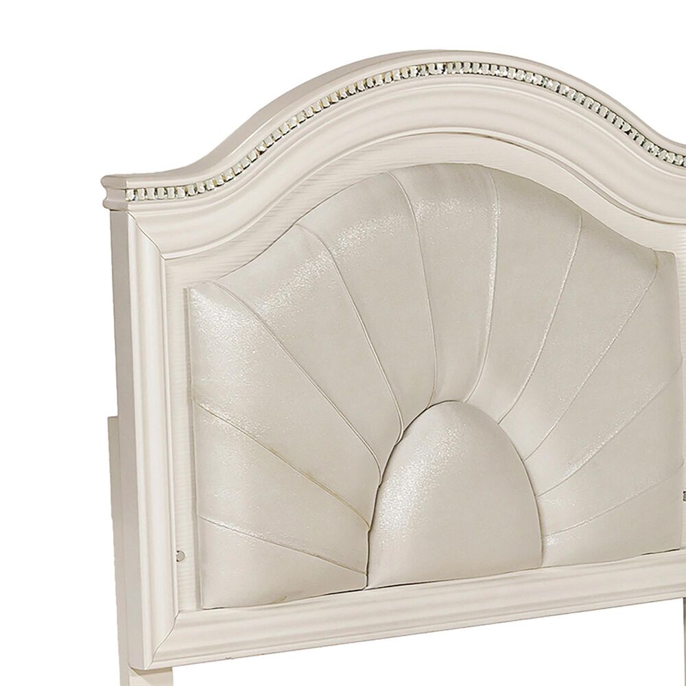 Furniture of America Norris Full Platform Bed in Pearl White, , large