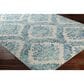 37B Harput Navy, Ivory, Medium Gray and Teal 3"11" x 5"7" Area Rug, , large