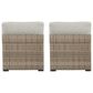 Ashley Calworth Patio Armless Chair in Beige (Set of 2), , large