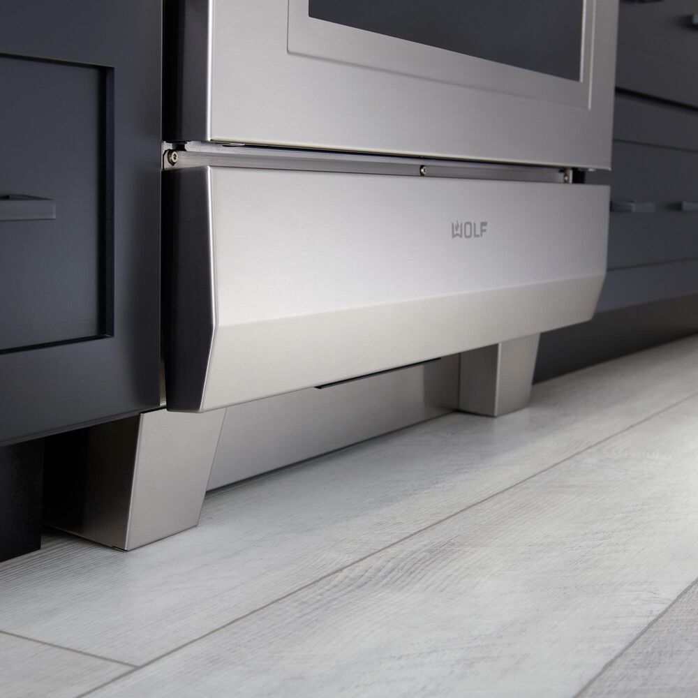 Wolf Appliances 4.5" Kickplate for 36" Dual Fuel and Induction Range in Stainless Steel, , large