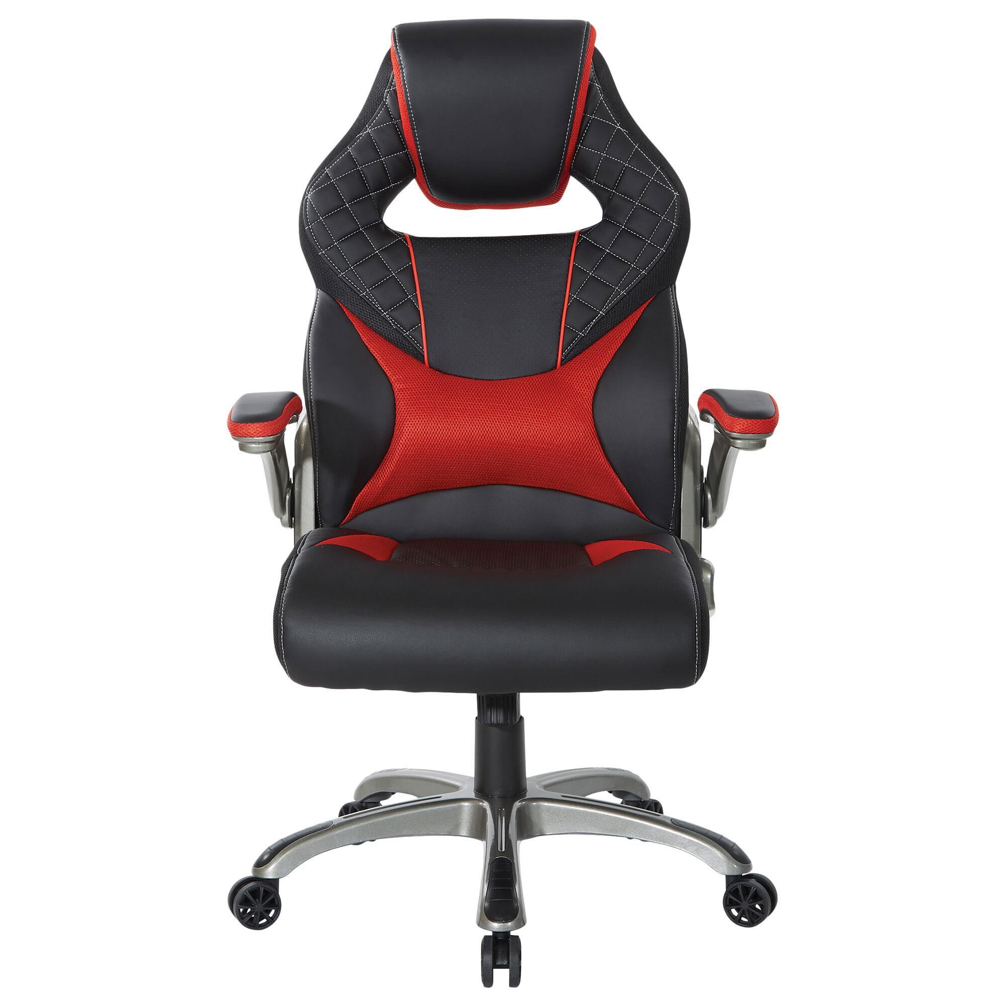 OSP Home Oversite Gaming Chair in Black and Red NFM