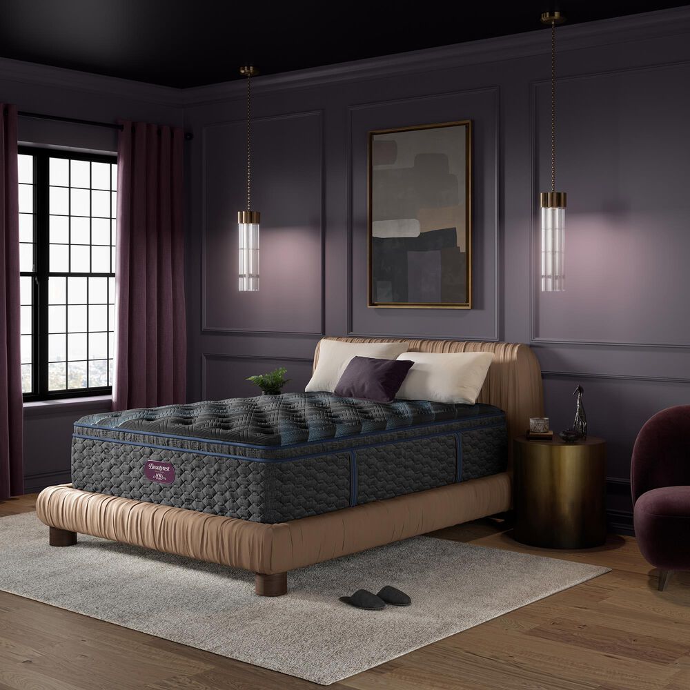 Simmons World Class Level Four Plush Pillow Top King Mattress with Low Profile Box Spring, , large