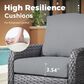 HOMLUX 27" Patio Single Chair in Dark Grey (Set of 2), , large