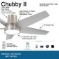 Minka-Aire Chubby II 58" Smart Indoor/Outdoor Ceiling Fan in Brushed Nickel Wet, , large