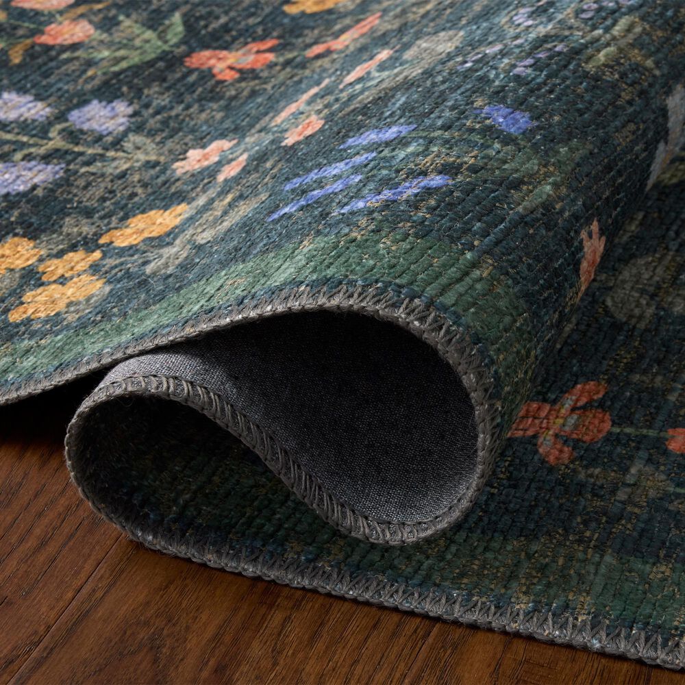 Rifle Paper Co. x Loloi Edinburgh Navy and Multicolor 3'6" x 5'6" Area Rug, , large