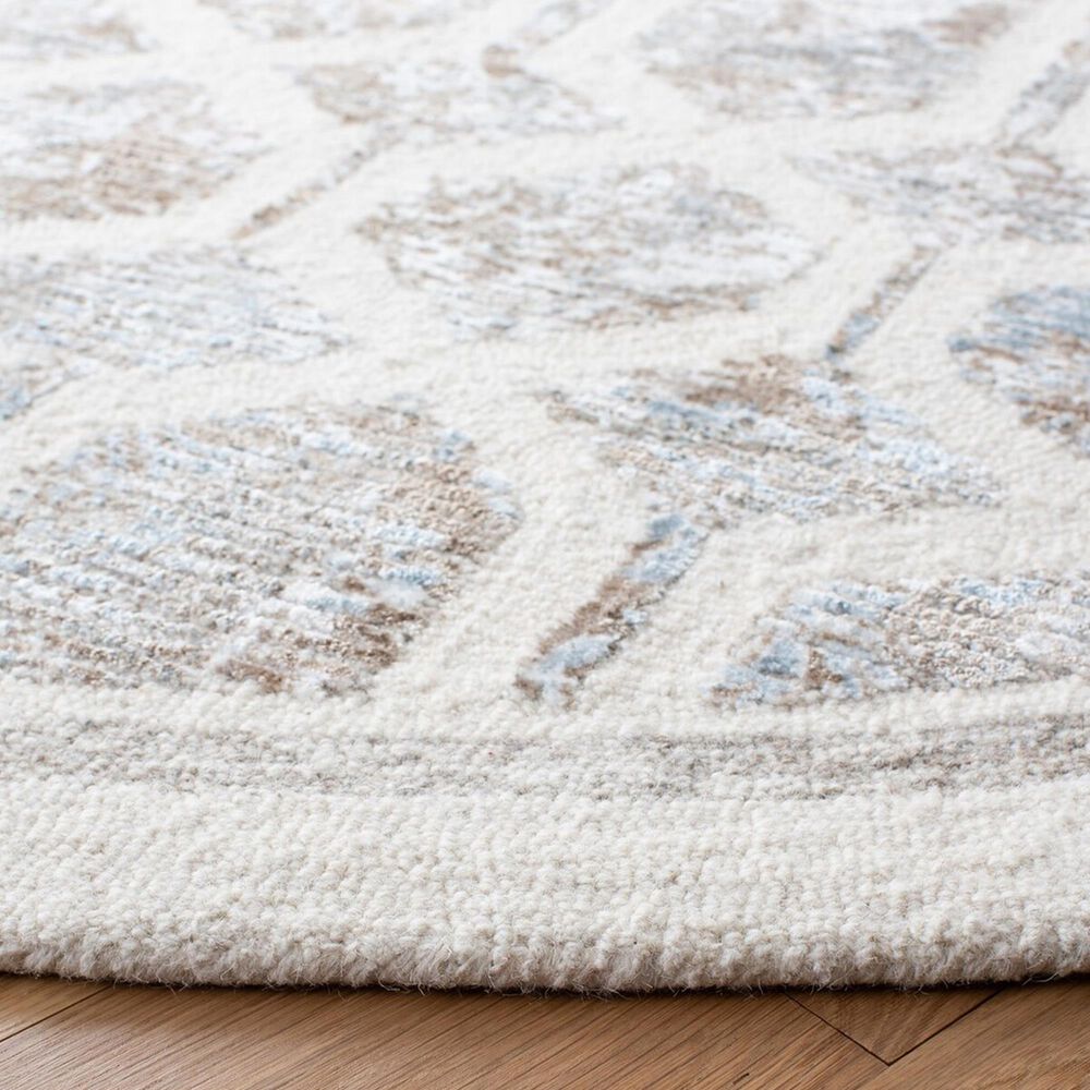 Safavieh Artistry 7&#39; Round Ivory and Beige Area Rug, , large