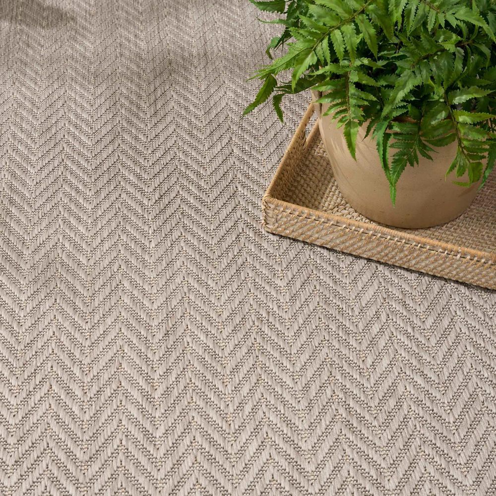Nourison Horizon HOZ02 Grey 5&#39; x 7&#39; Indoor/Outdoor Area Rug, , large