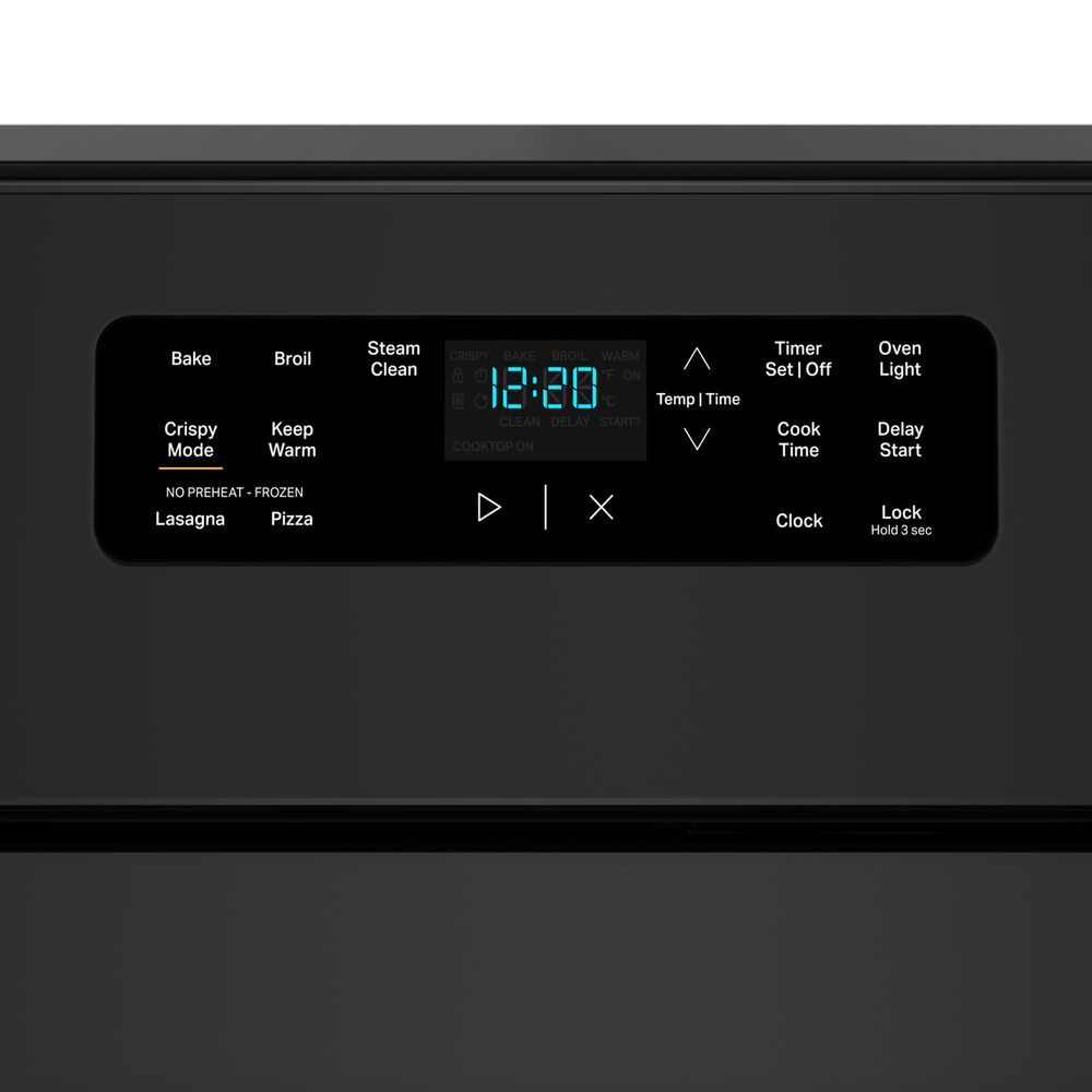 Whirlpool 5.1 Cu. Ft. Gas Range with Crispy Mode and Dishwasher Safe Grates in Black, , large
