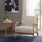 Hearth and Haven Novak Lounge Chair in Cream, , large
