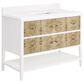 James Martin Vanities Olena 36" Single Vanity in Light Mappa Burl and Polished White with Single Hole 3 cm White Zeus Quartz Top & Backsplash, , large