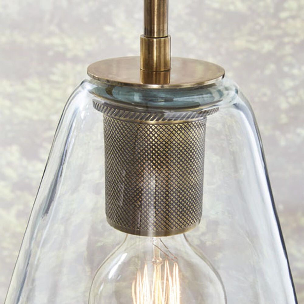 Ashley Collbrook Pendant Light in Brass and Antiqued Black, , large