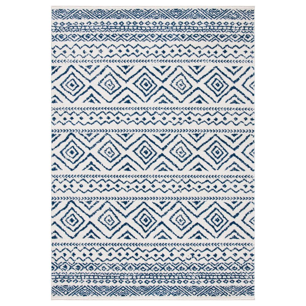 Safavieh Tulum 5"3" x 7"6" Ivory and Navy Area Rug, , large