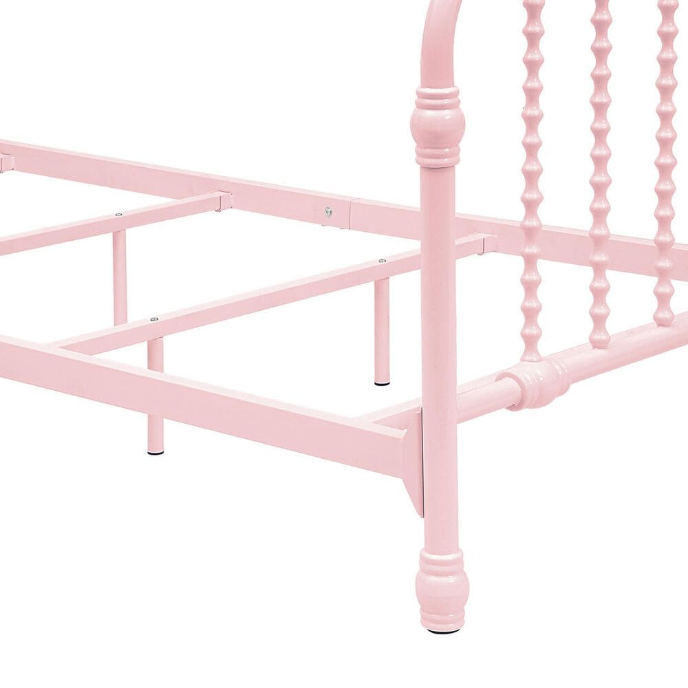 Furniture of America Wren Twin Spindle Kids Bed in Pink, , large