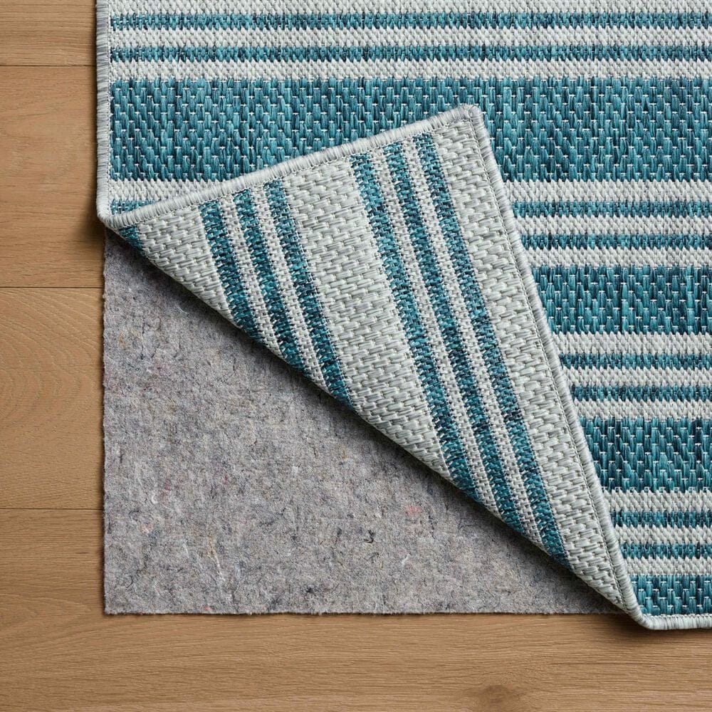 Loloi Easton Teal and Fog 2&#39;3&quot; x 3&#39;9&quot; Indoor/Outdoor Area Rug, , large