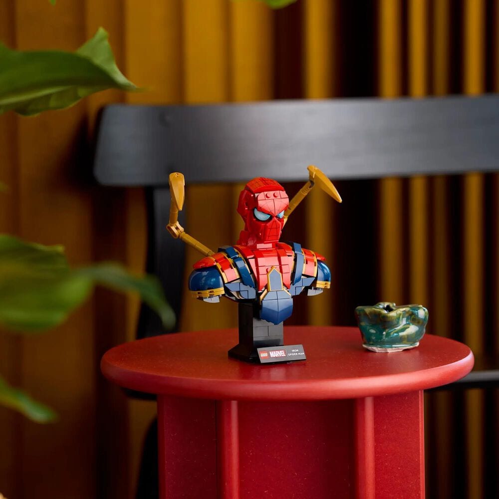 LEGO Marvel Iron Spider-Man Bust Building Set, , large