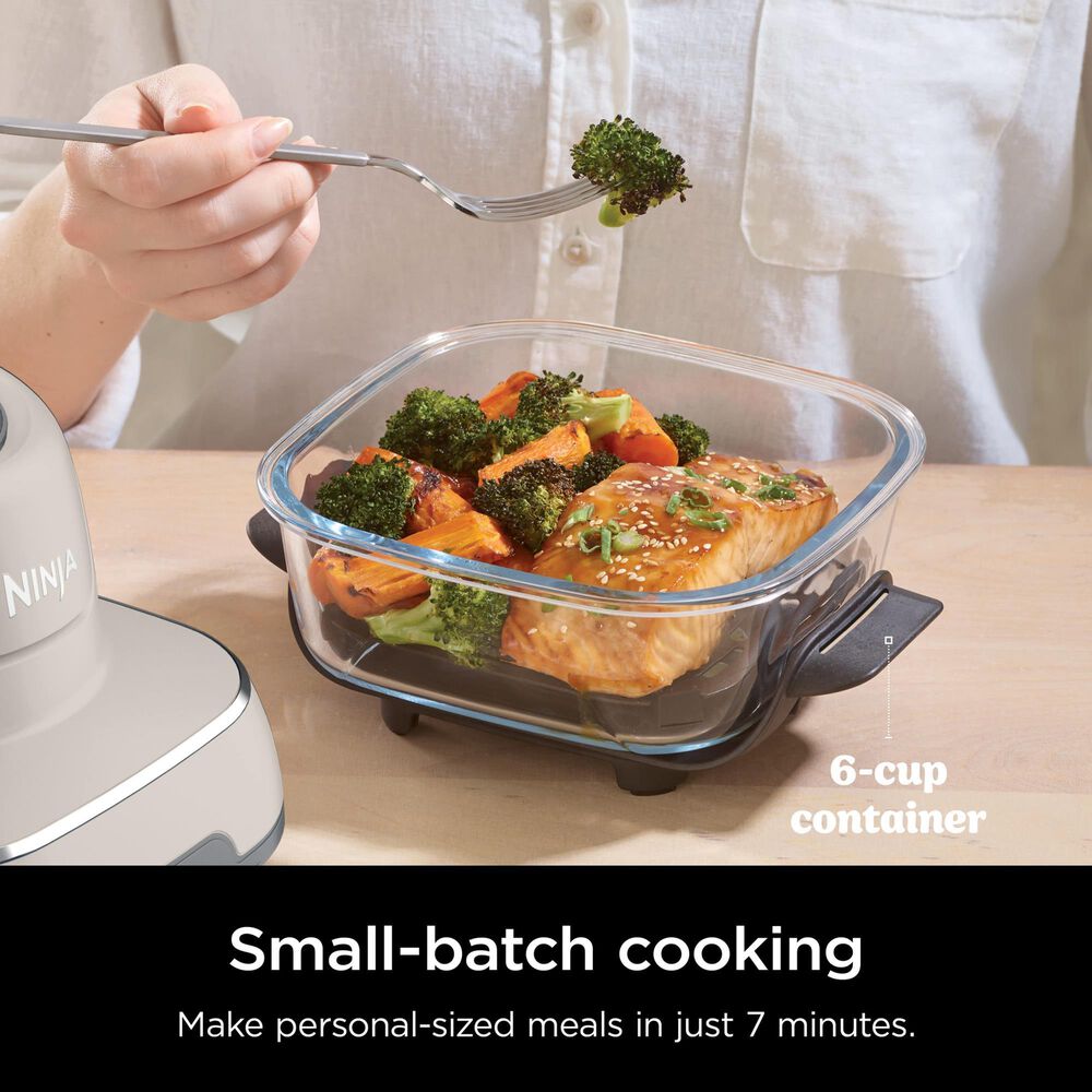 Ninja Crispi 4-In-1 Portable Glass Air Fryer Cooking System in Stone, , large
